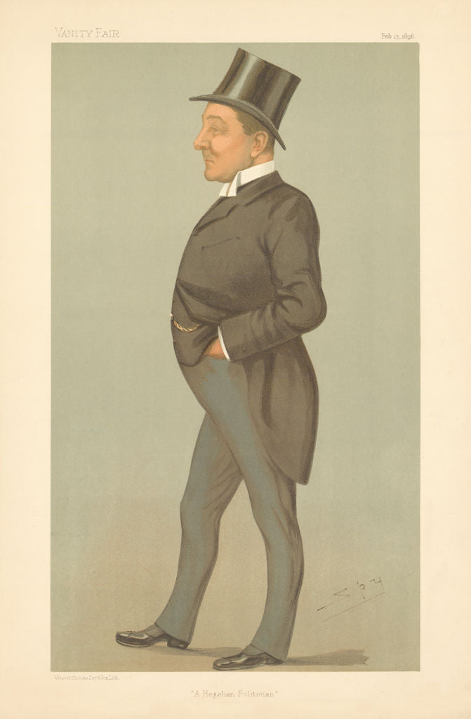 VANITY FAIR SPY CARTOON Richard Burdon Haldane 'A Hegelian Politician' 1896